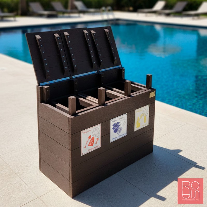 Papereres de Reciclatge Modulars de Plàstic Reciclat Ciudadela